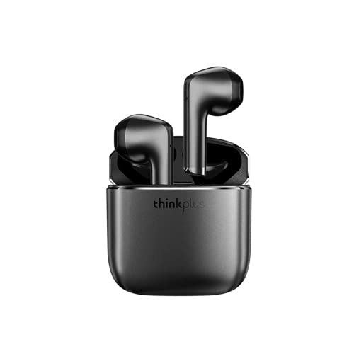 Think plus XT99 Bluetooth 5.2 TWS Earbuds Metal Texture Music Game Dual Mode with Dual HD Microphone.(Black)