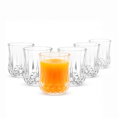 Image of CELLO Amore Rocks Glass Set of 6 Pcs, 215 ml Transparent | Leadfree Freezer & Dishwasher Safe, Toughened Glass Set for Bar, Liquor, Whiskey, Cocktail, Mocktail, Mojito & Cold Beverages