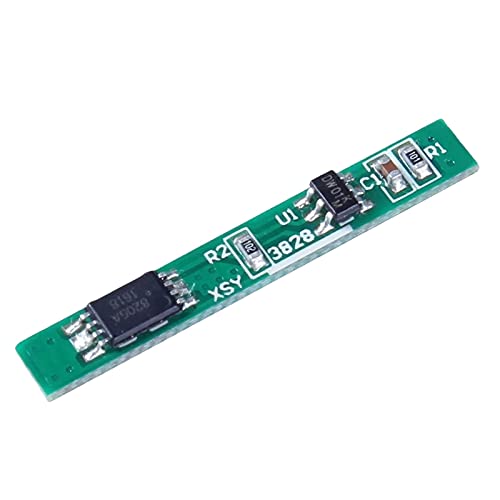 DADAKEWIN Polie De Protection De La Batterie Au Lithium Polymère BMS PCM PCB Surveillance Le Module DE Protection LI-ION 1S 3.7V 2.5A (Color : 5 pcs)