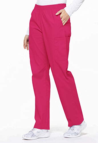 Image of Dickies EDS Signature Scrubs for Women, Elastic Waist Pull-On Cargo Pants for Women in Soft Brushed Poplin - 86106