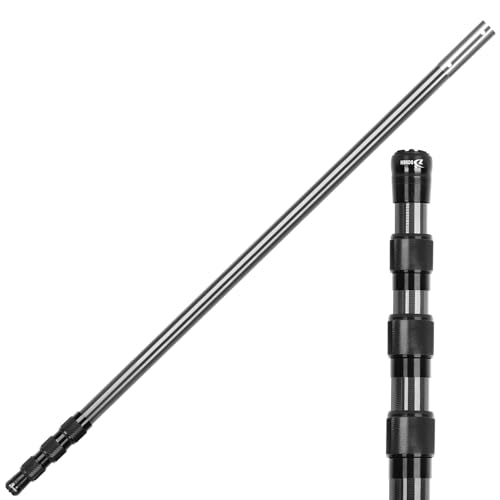 DOBEN Barre Télescopique en Fibre de Carbone 1,4-4,6 m, Perche Fibre de Carbone Régable et Extensible per Nettoyage de Piscine, Perche télescopique...