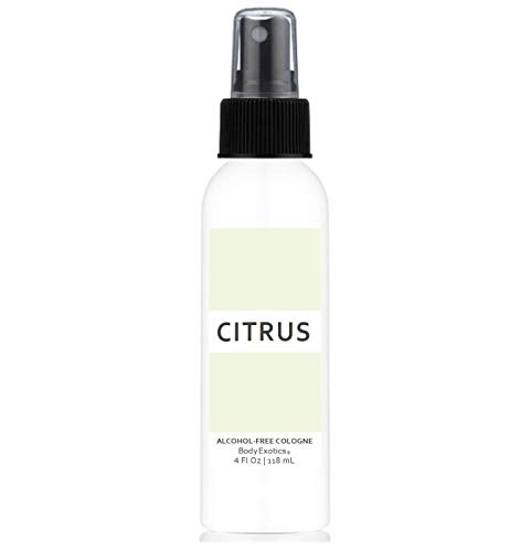 Citrus Men s Collection Fragrance Cologne Mist by Body Exotics 4 Fl Oz 118 Ml - an Uplifting Blend of Lemon, Fresh Lime, Mandarin and Bergamot Grapefruit