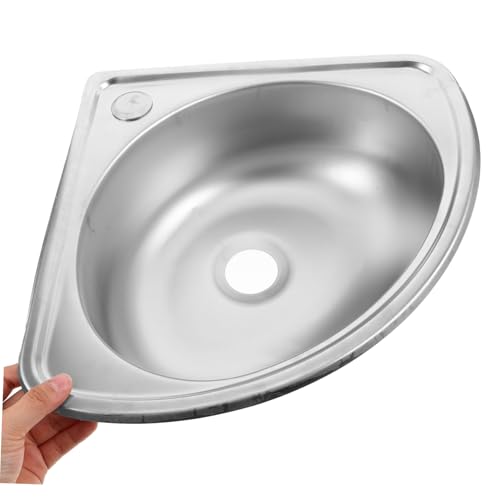 Fregadero triangular inoxidable de seno único para ganar espacio 7