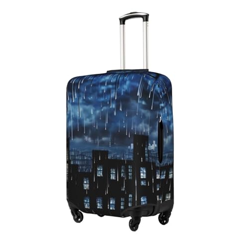 The Blue Binary Print Luggage Cover For Suitcases, Travel Case Protector, Simple & Convenient Installation2
