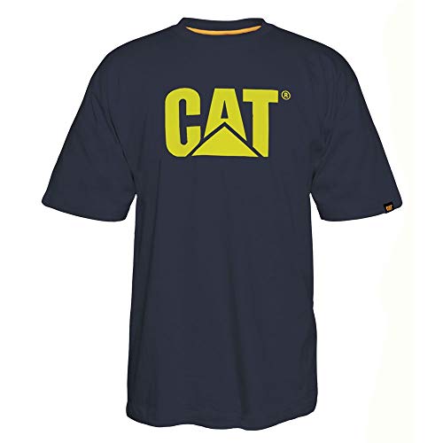Caterpillar Men's Tm Logo Tee, Navy, L