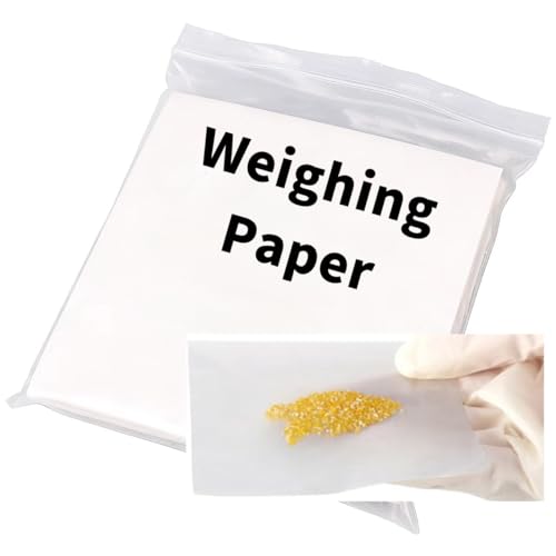 2000PCS Weighing Paper, 4 x4 Inches, Thickened Material, Strong Bearing Capacity, Nitrogen Free, Non Stick Non Absorbing, for Scale Measurement Samples Transfer. (4 * 4inch 2000PCS)