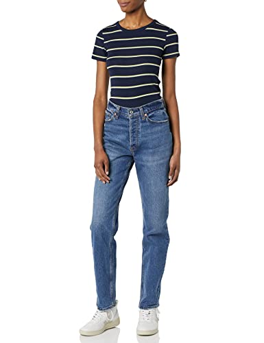 Image of Amazon Essentials Women's Slim-Fit Short-Sleeve Crewneck T-Shirt, Pack of 2
