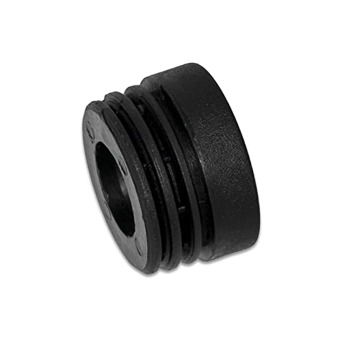 Image of Flyshop Black M10 Threaded Plastic Plugs Round Tube End Caps Tubing Plugs Inserts Furniture Glider 38 mm Diameter 4 Pcs