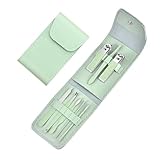 Emballage portable : l'ensemble de manucure est équipé d'un étui portable, il est facile à ouvrir. Il s'adapte à presque tous les types de sacs et peut être emporté en voyage ou à la maison.