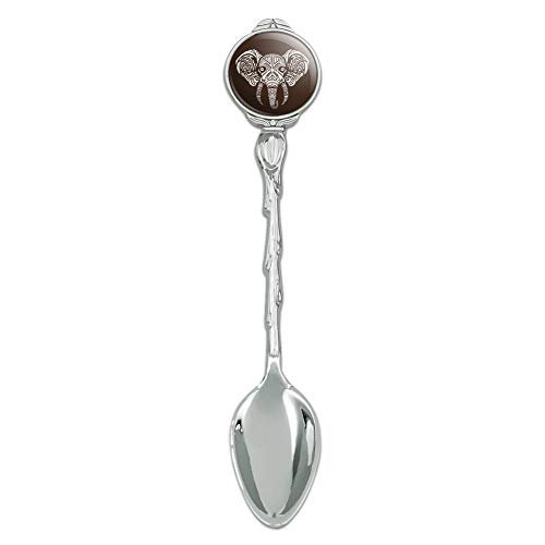 White African Elephant Tribal Novelty Collectible Demitasse Tea Coffee Spoon