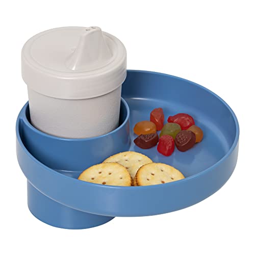 Image of My Travel Tray Kids Travel Tray Cup Holder - Cup Holder Travel Tray for Cup Holders (Sky Blue), 1 Count (Pack of 1)
