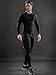 Odoland 3 Pack Long Sleeve Compression Shirts for Men, Crew Neck Sports Undershirt, Athletic Base Layer Top for Workouts Gym,Black*3,XL