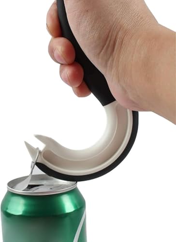 Small Hands Jar Opener, Seniors Easy to open Ergonomic Can Ring-Pull Helper J Shape Ring Pull Can Opener Ring Hook Pulling Jar Opener Manual Ring-Jar Opener for Weak Hands