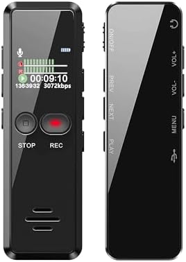 Digital Voice Recorder with Playback, Enhanced Audio Dictaphone w...
