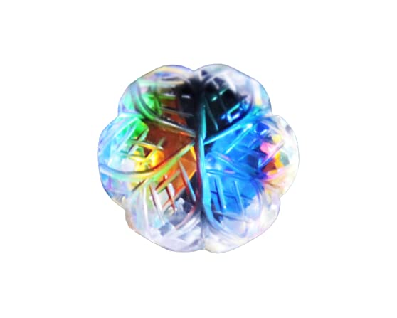 Natural Mystic Topaz (Pukhraj) Multi Color Flower Cut Carved Faceted 23.5CT - 25.8Ratti 4.8 Grams Rainbow Color Mystic Flower Topaz Best For Ring Pendant And Making Beautiful Astrological Jewelry-image-39