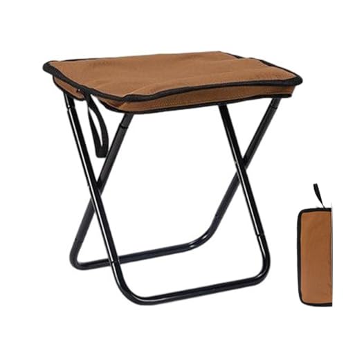 TYVAYAGE 折りたたみ椅子 300g超軽量 アルミ合金 持ち運び便利 アウトドアチェア コンパクト 収納袋一体型 携帯チェア キャンプ椅子 ハイキング 万博 釣り旅行登山（ブラウン） [並行輸入品]