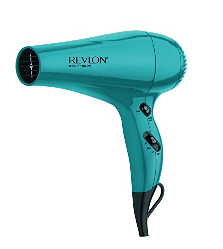 Revlon 1875W Volume Styler | Ionic & Lightweight | Locking Cold Shot | 3 Speeds | Brilliance Turquoise