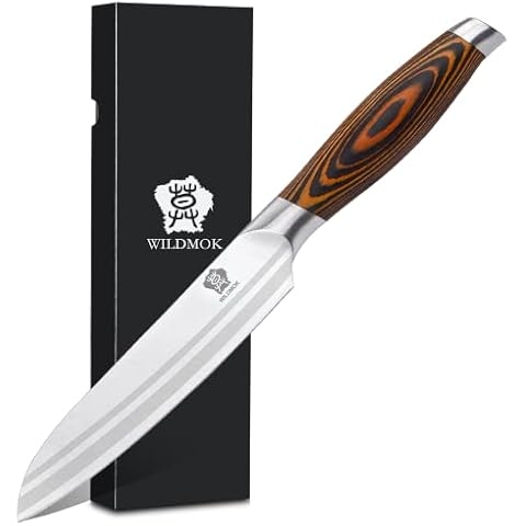 WILDMOK Profi 12,8cm Kochmesser Allzweckmesser rostfreiem Deutscher Edelstahl Cover