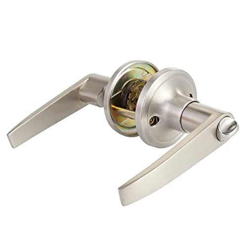 YYDFPIIA Entry Lever Door Handle with Lock Keyed Entry Home Use Copper Indoor Door Lock with 3 Keys Accessory Tool