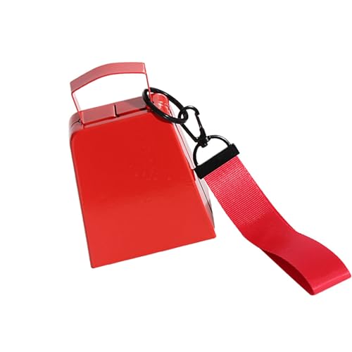 長続きする応援カウベル4インチビッグロードアンチラストコーティングスポーツゲームアクティビティセキュアなリストロープアイアンカウベルでアクセサリーを応援する