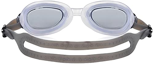 Image of I-SWIM LADIES COSTUME IS-103 NAVY /WHITE DOTS SIZE 2XL WITH GOGGLES SILICONE IS-1600 WITH POUCH BLACK