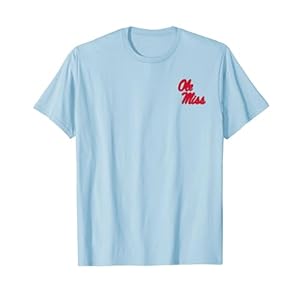 Mississippi Ole Miss Rebels Left Chest Icon Blue T-Shirt