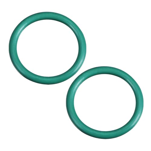 sourcing map Fluorkautschuk-O-Ringe, 20 mm AD 16 mm ID 2 mm Breite FKM-Dichtung für Maschineninstallationen, Grün, 2er-Pack