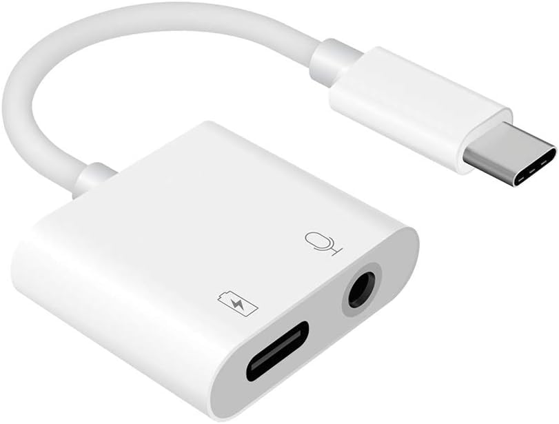 Pro Headphone 3Amp Aux Adapter Compatible with Samsung Galaxy S24 Ultra Plus USB Type-C 3.5mm Audio & Hi-Power Charging Port (Charge While You Listen)