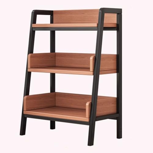 Estante de almacenamiento de pie para libros, plantas y organización del hogar en sala de estar, cocina o balcón