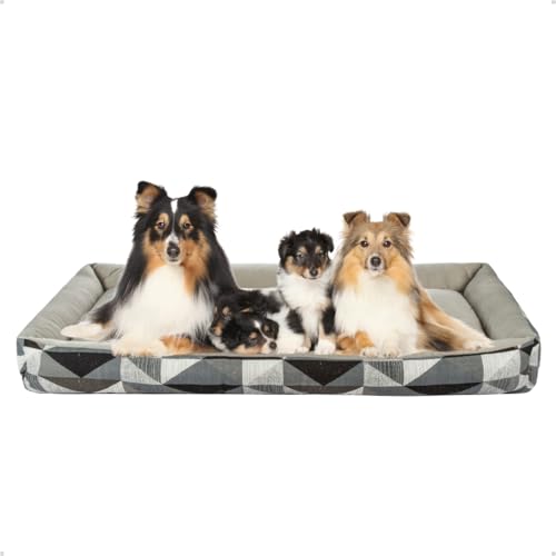 Cama Pet Confortável Xg Extra Grande Lavável (Triângulo Cinza)