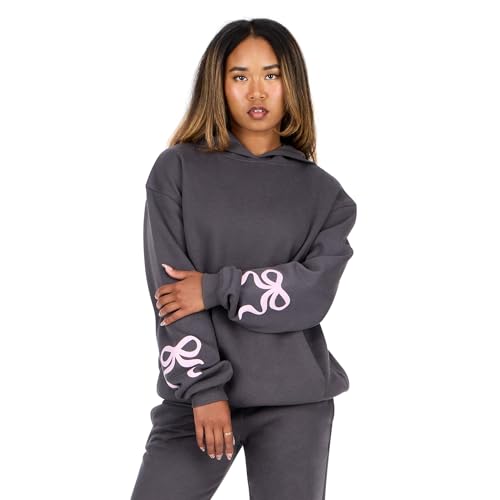 Forever 21 Fleece Hoodie with Patches and Embroidery Large