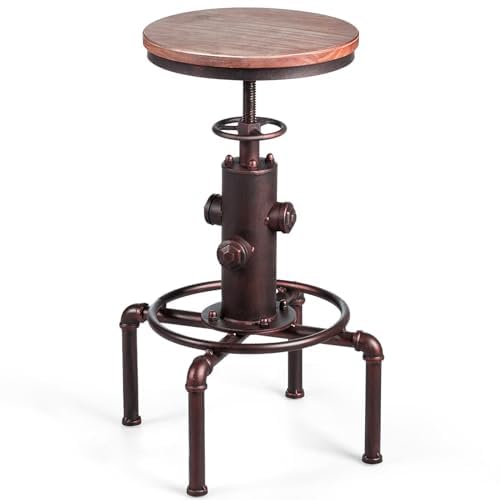 Chaise de bar vintage FANTASK avec repose-pieds pour des soirées conviviales