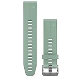 Garmin 010-12739-06 Quickfit 20 Watch Band - Grayed Jade Silicone - Accessory Band for Fenix 5S Plus/Fenix 5S