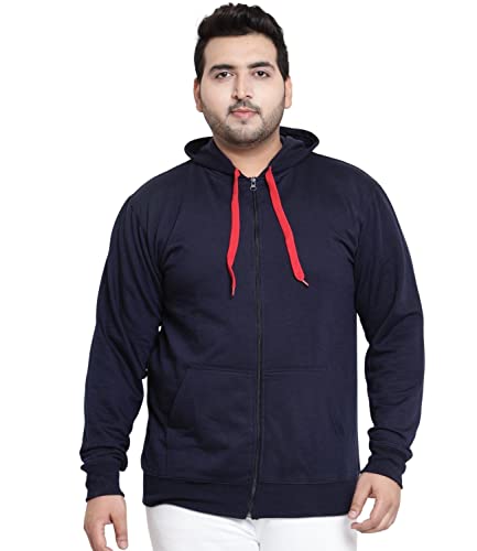 Image of Scott International Men's Solid Cotton Hoodies for Men, Trendy and Comfortable Sweatshirts for Men, Stylish Winter Wear with Hood and Pockets, Fashionable Hooded Sweatshirts