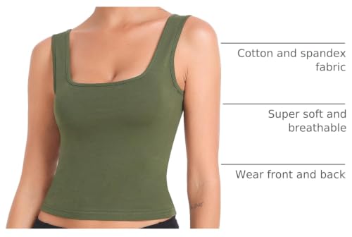 Image of Joviren Crop Tank Tops for Women Workout Cropped Athletic Shirts