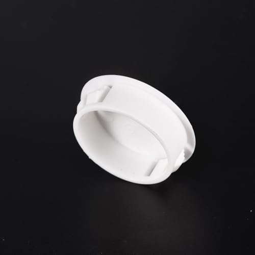 Image of uxcell 1-1 /4 inch Plastic Hole Plugs, 26Pcs Flush Type Panel Round Snap in Fastener Knockout Locking Plugs for Furniture Insert End Caps Panels, White