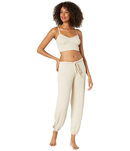 Eberjey Elon The Cropped Pants For Women - Pull On Style With Elasticized Waistband, Relaxed And Comfortable Bottom Pants Oatmeal Xl One Size #TOP3