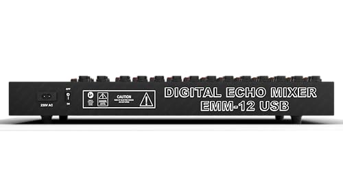 Image of da.beatz. 12 Channel Stereo Echo DJ Mixer With USB & Bluetooth-Ideal For DJ,Parties,Stage Effects,Weddings,Karaoke & Studio Recording-Digital Audio Mixer Professional Sound Channel With Effects(Black)