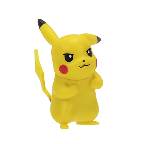 Pack de 6 figurines BANDAI Pokémon Pikachu Carapuce Salameche Bulbizare Mimiqui Toxizap JW2684 Neuf - vue 8