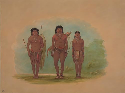 Tableau impressions d'art mural Chef du Chaco par George Catlin reproduction vintage 60x90cm