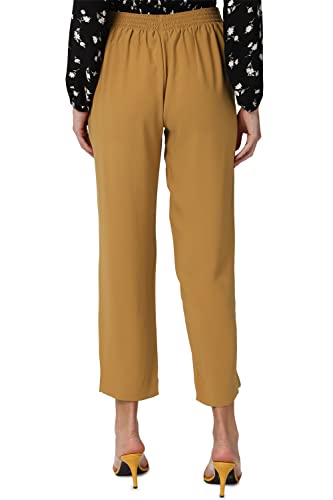 Image of Van Heusen Women High Rise Belted Formal Regular Fit Pants