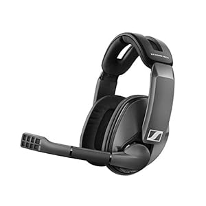 Sennheiser GSP 370 Over-Ear Wireless Gaming Headset, Low-Latency Bluetooth,Noise-Cancelling Mic, Flip-to-Mute, Audio Presets – PC, Mac, Windows, and PS4 Compatible – Black