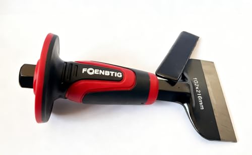 8-Inch flat rock chisel,stone Chisel with Hand Protection, Heavy Duty design Masonry Chisel for Carving,Demolishing, Shaping and Scaling (WIDE 1PC) by FOENBTIG - Image 5