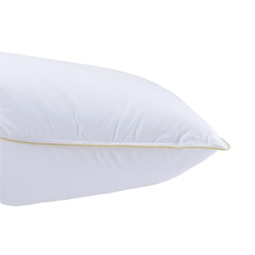 Image of maspar Clemmy Soft Silk Feel Fibre Pillow, White, 50X75 CM