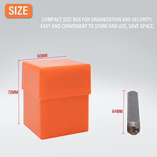 Metal Letter Punch Set 1/4 (6mm),36PC Steel Number and Letter Stamp Set,Stamping Tool Set kit for Imprinting Metal, Plastic, Wood, Leather.