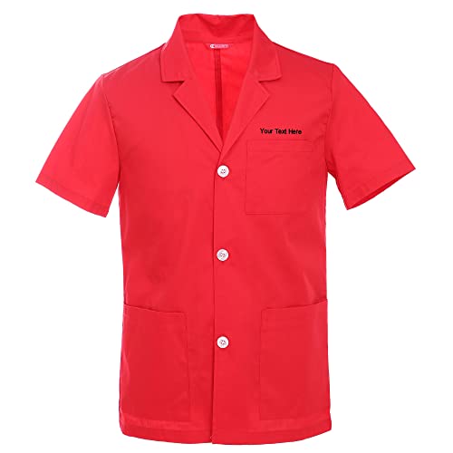 Blouse de laboratoire homme personnalisée brodée manches courtes vêtement scientifique