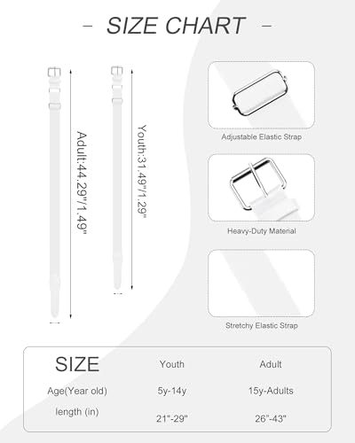 Stelle Cintos de beisebol/softbol/Fastpitch para meninas, esportivos, elásticos, ajustáveis, uniform