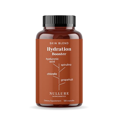 Nullure Ácido Hialurónico Capsulas Complex | Antiarrugas · Hidratación Profunda | Ácido Hialurónico puro + Espirulina + Chlorella + Vitamina B3 + Rábano Negro + Pomelo - 120 cápsulas (2 meses)