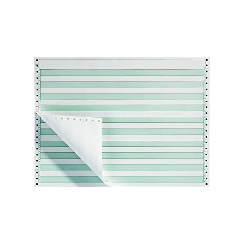 Staples Green Bar Computer Paper, 14 7/8" x 11", 20lb, 2,700/Box, For Office, School & Home