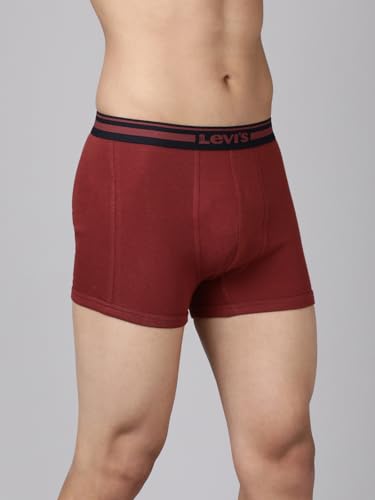 Image of Levi's 003 Classic Trunk for Men | 100% Pure Cotton | Solid | Durable Comfort | Breathable Men's Underwear | Anti-Roll Waistband | Extra Supportive Gusset | No Ride-Up Leg Fit | Pack of 1